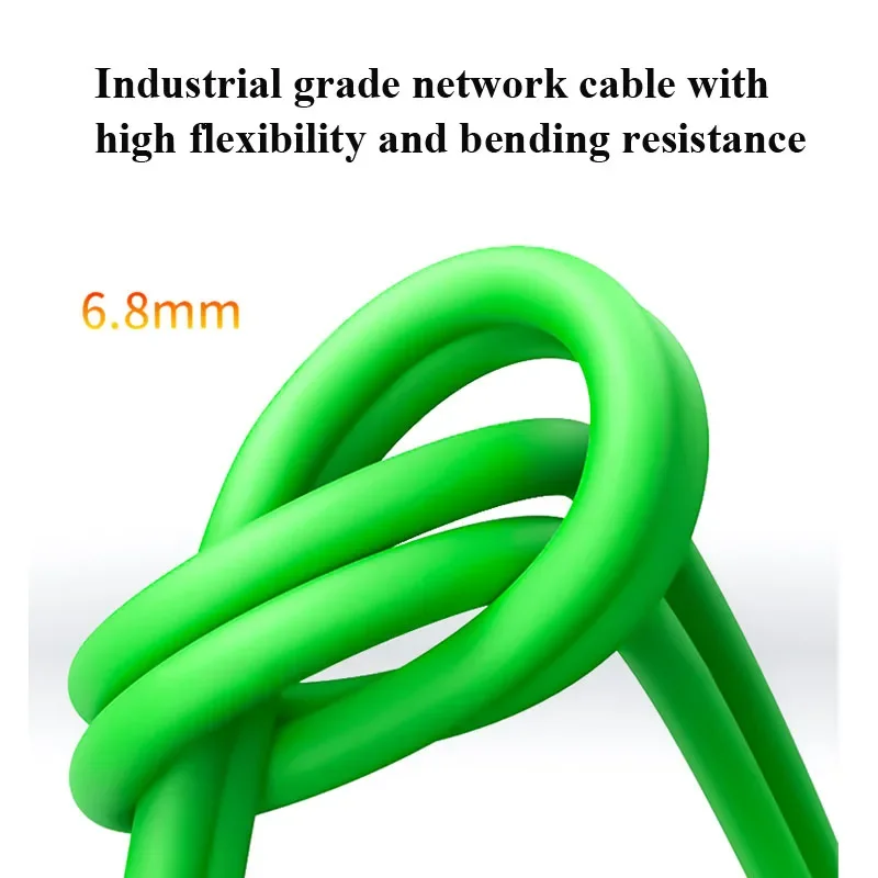 CAT6A High Flexible Drag Chain Industrial Network Cable Pure Copper Category6 Shielded 10G EtherCat Ethernet Profinet Servo Line