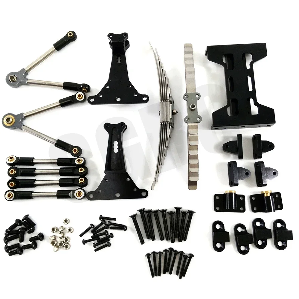 Kit de montaje de suspensión de eje trasero de Metal para camión volquete Tamiya 1/14 RC Scania Actros Lesu MAN Actros R470 R620 F16