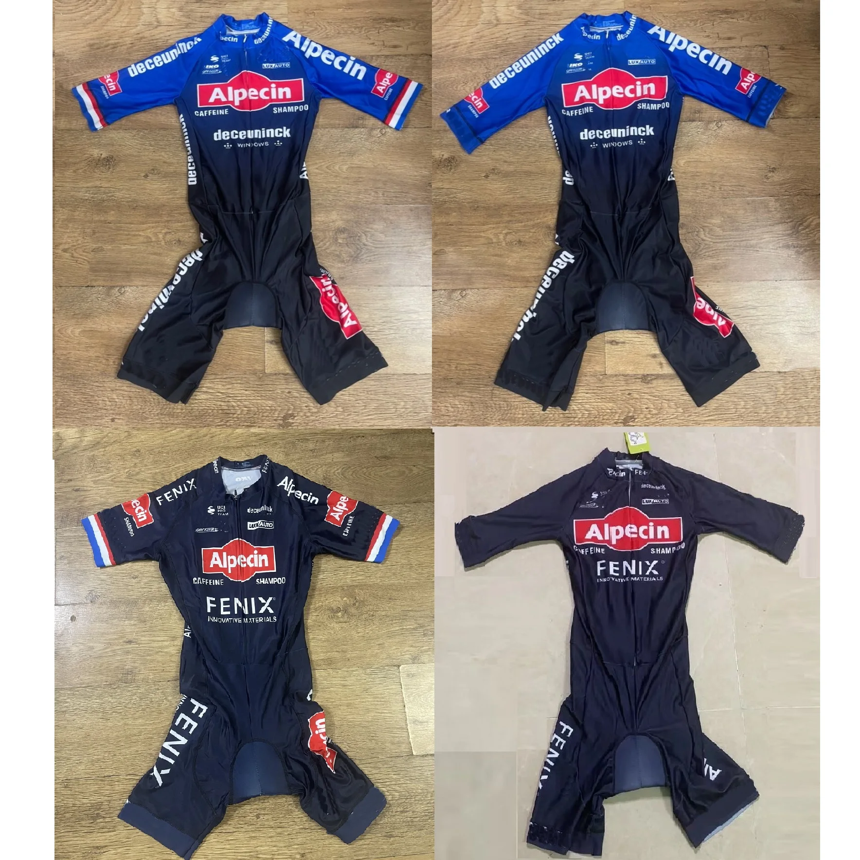 

LASER CUT Skinsuit ALPECIN FENIX Deceuninck TEAM Bodysuit SHORT Cycling Jersey WITH 7 HOURS PAD