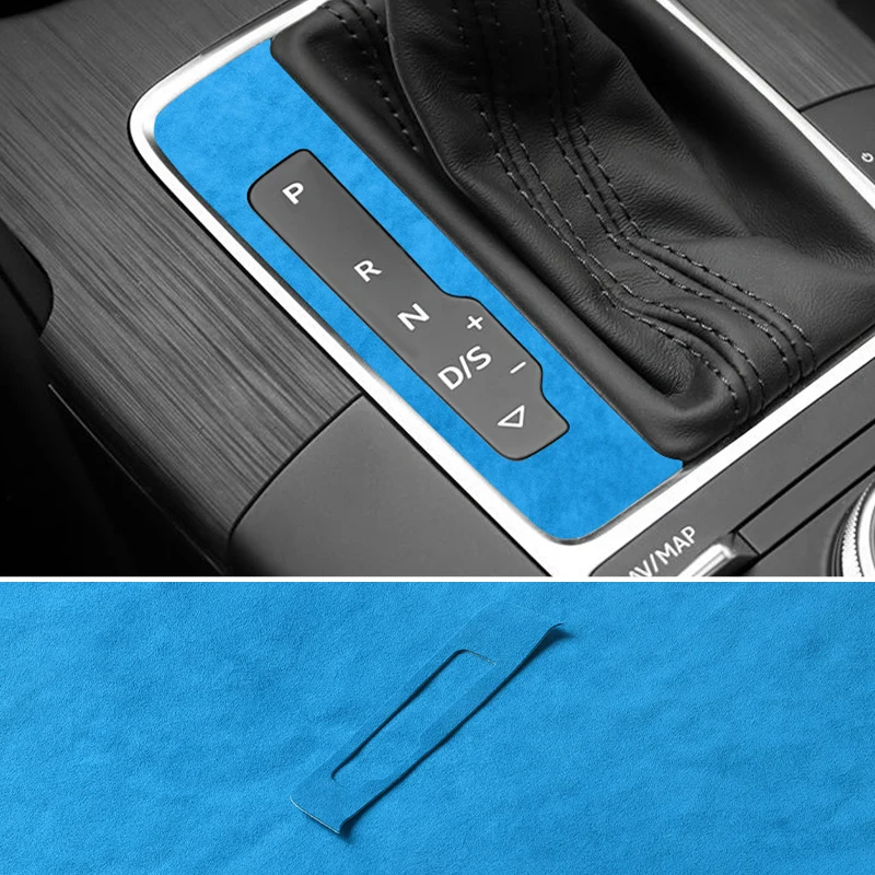 For Audi Sport 8V A3 S3 (2014-2019) Gear Shifter Cover Panel Trim Stickers Made of Alcantara Car Interior Tuning Accessories view 5