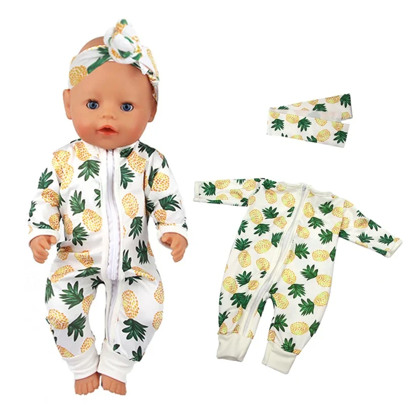The New Creative and Fun Pineapple Suit with Headwear Hot-selling Color Printing Pattern Pajamas Soft and Comfortable
