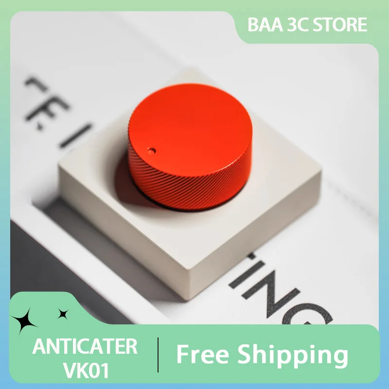ANTICATER VK01 데스크톱 노브: 무선 블루투스 노브로 PC 컨트롤을 편하게