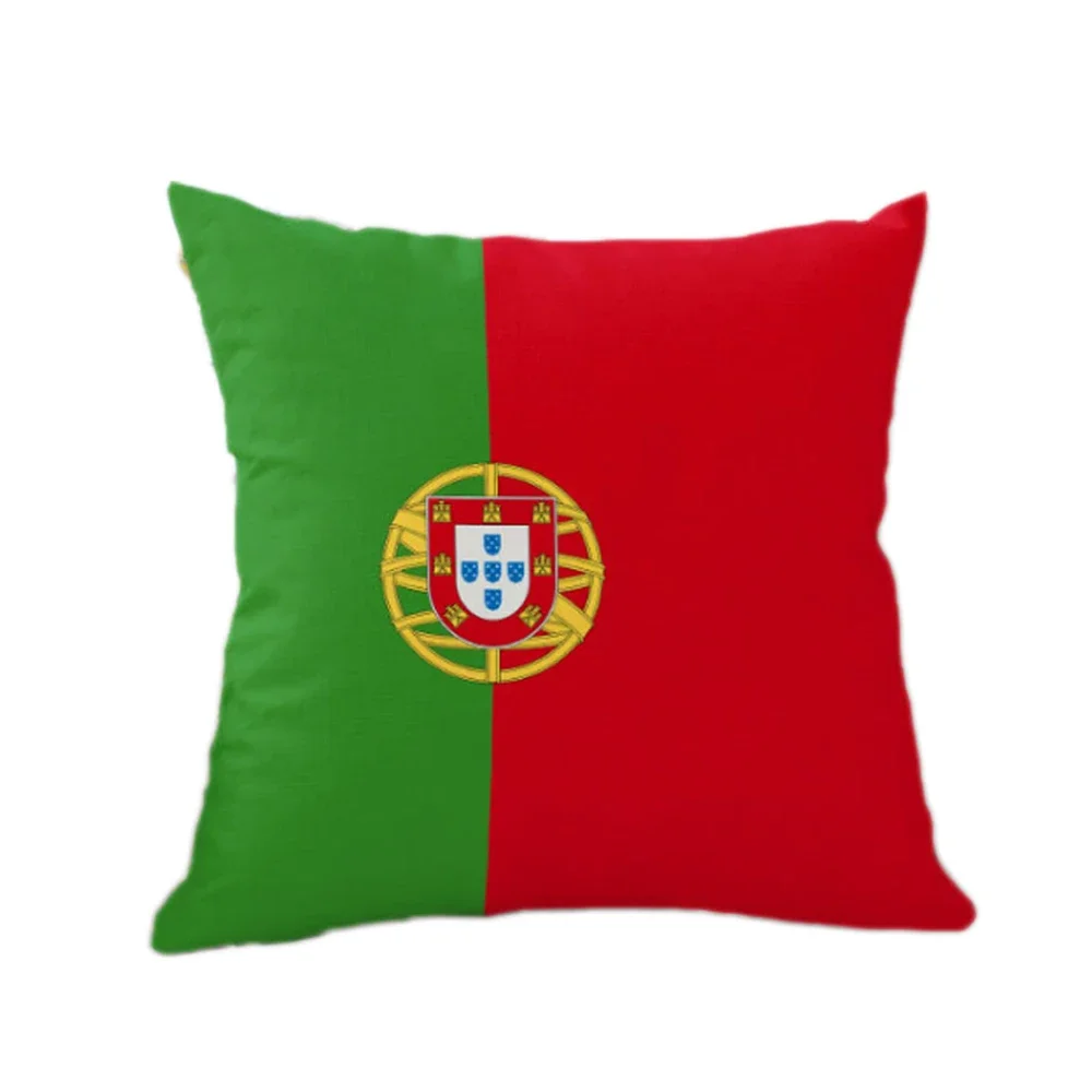 Wholesale Portugal Flag Pillowcase Cotton Pillowcases Decorative Pillow Cases Durable Household Good