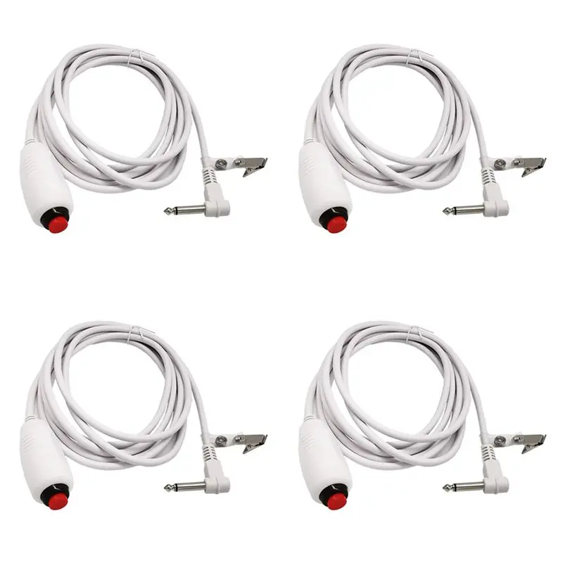 AAAEL-4X Nurse Call Cable 6.35Mm Line Nurse Call Device Emergency Call Cable With Push Button Switch