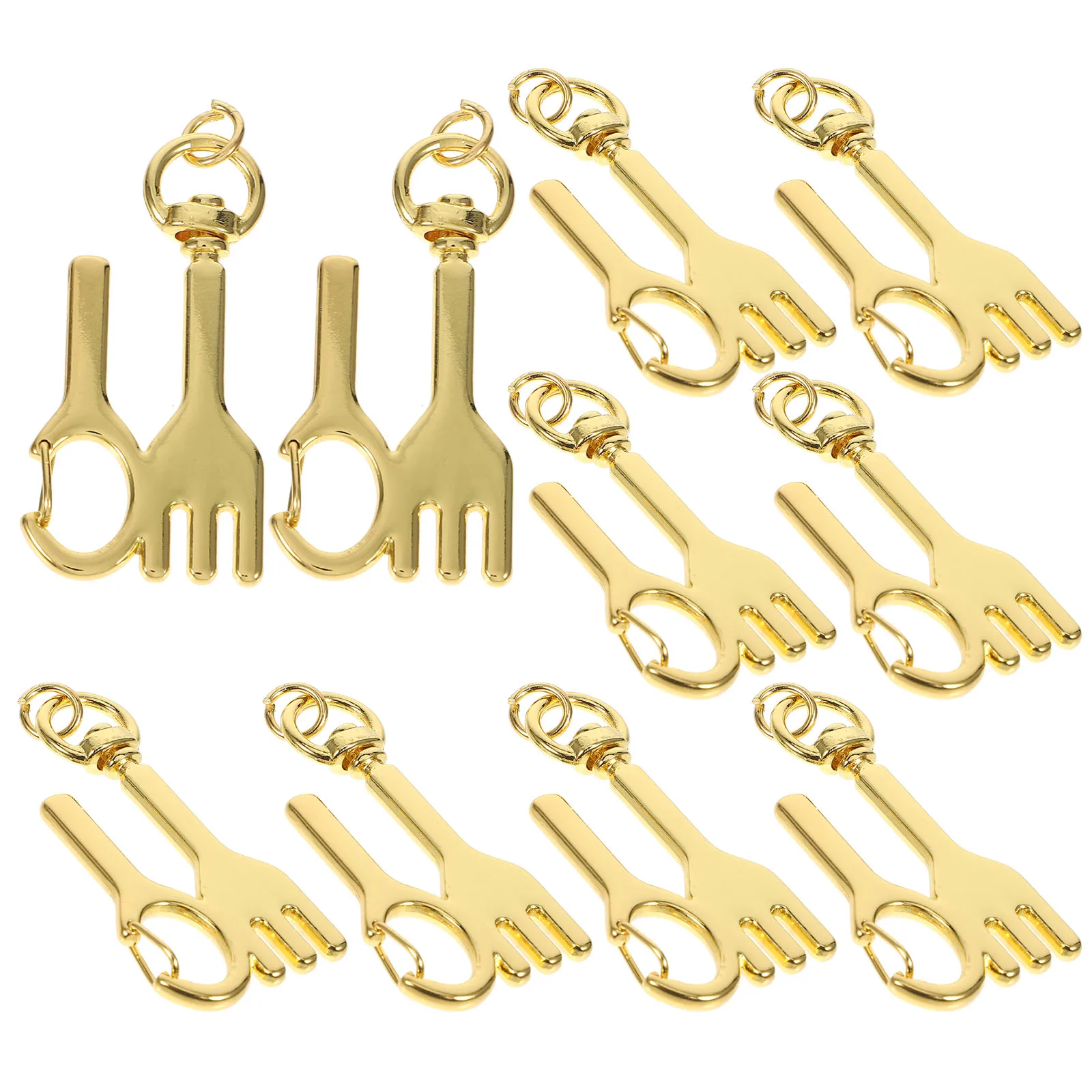 

10pcs Fork DIY Charms Metal Decorative Hanging Accessories Creative Pendants Making Supplies Kit Craft