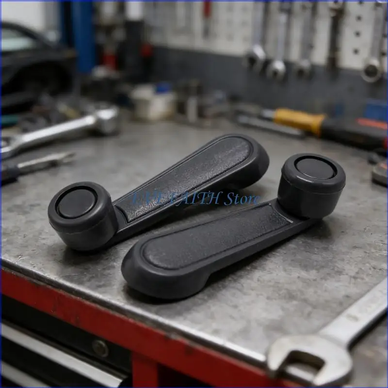 124B Long Lasting Manual Window Crank Handle Weather Resistant For 1985 To 1997 Vehicles Plastic Construction Easy Installation