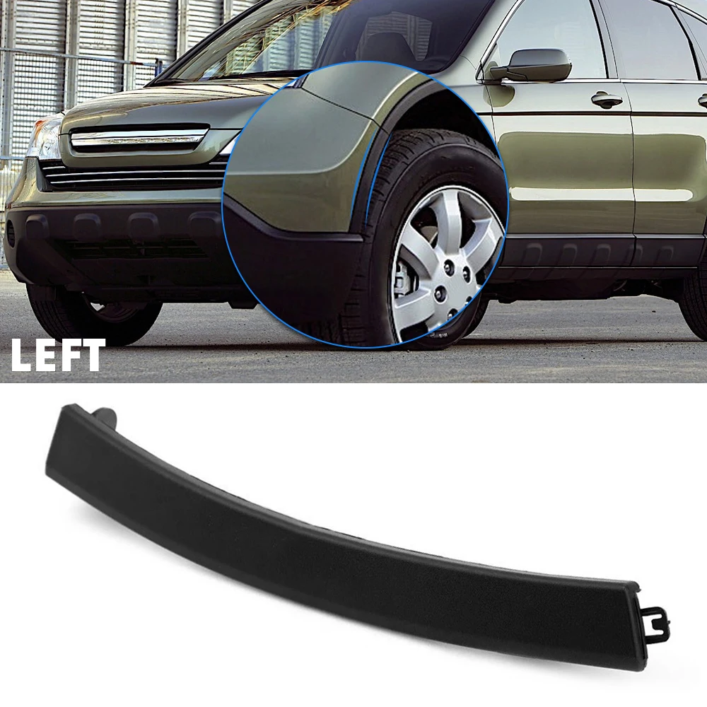 For Honda CRV Car Front Bumper Wheel Fender Lower Molding Trim ABS Black For CRV 2007-2011 Fender 71108-SWA-000 71103-SWA-000