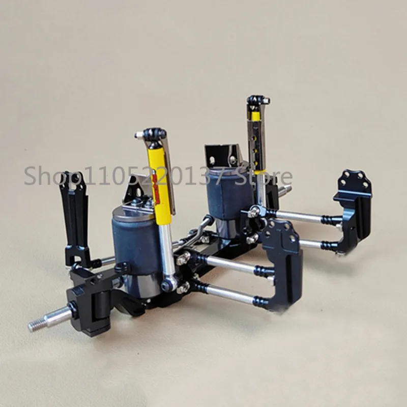 Steering Front Axle Shock Absorber Air Bag Air Suspension System for Upgrading And Retrofitting 1/14 RC Truck  Tractor Trailers