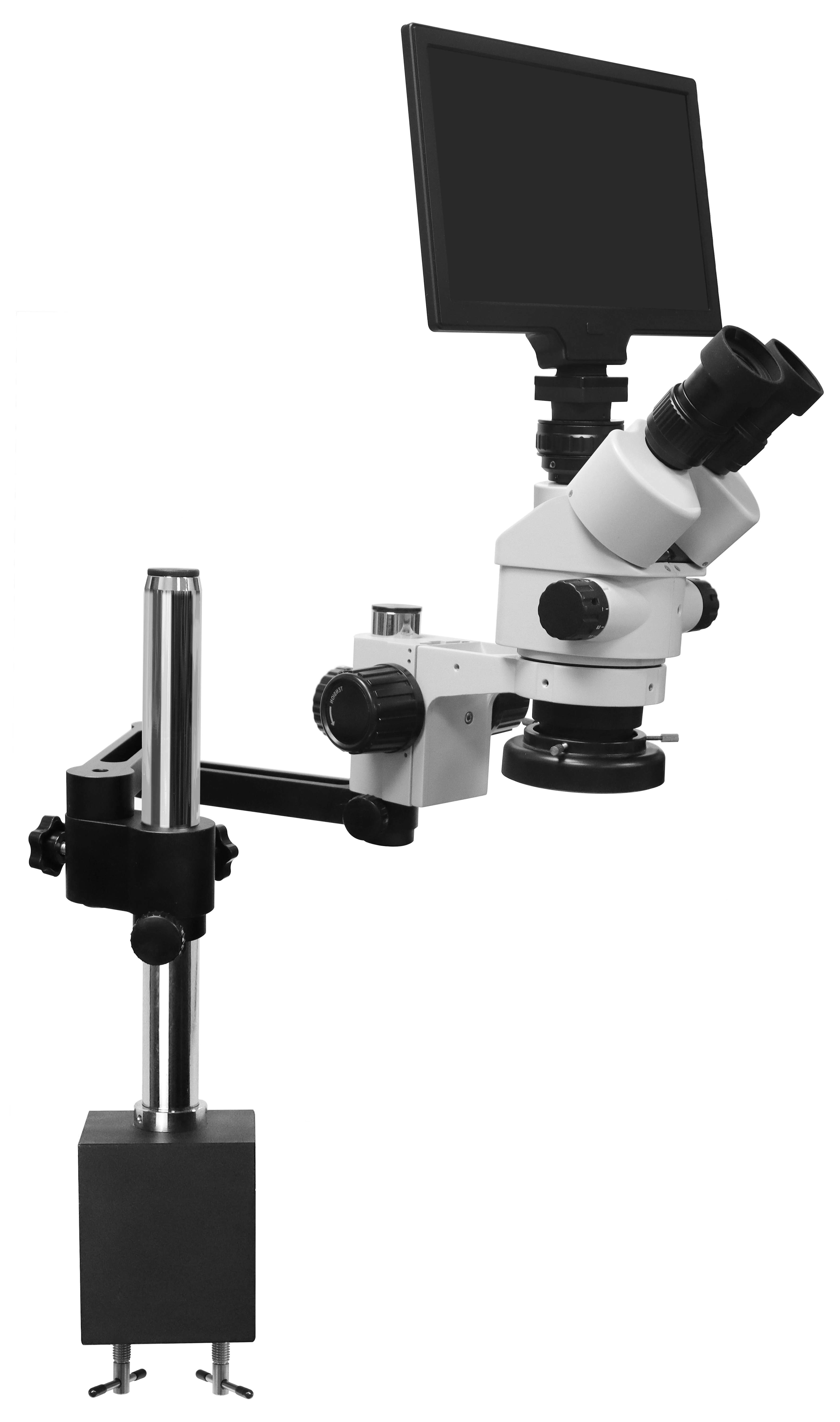 MS03B Jewelry Engraving Precision Stereoscopic Microscope 7*45X with screen,Binocular Microscope ,Jewelry tools