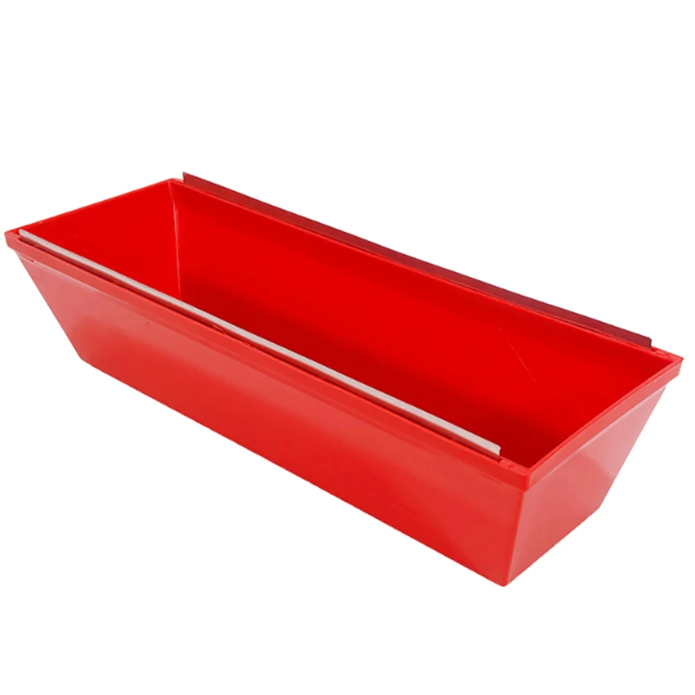Plastic Drywall Mud Pan with Scraping Bar Plastic Mud Pan Spatula Drywall Mud Pans Drywall Tray for Quicker Knife Cleaning