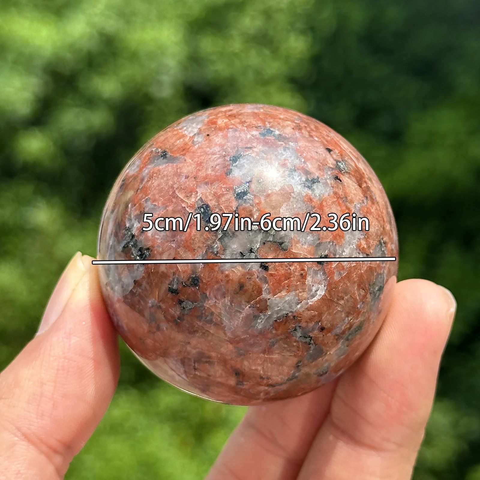 Natural Red Stone Spheres 5-6cm 250-350g Crystal Meditation Healing Energy Properties Spiritual Healing Crystal Spheres