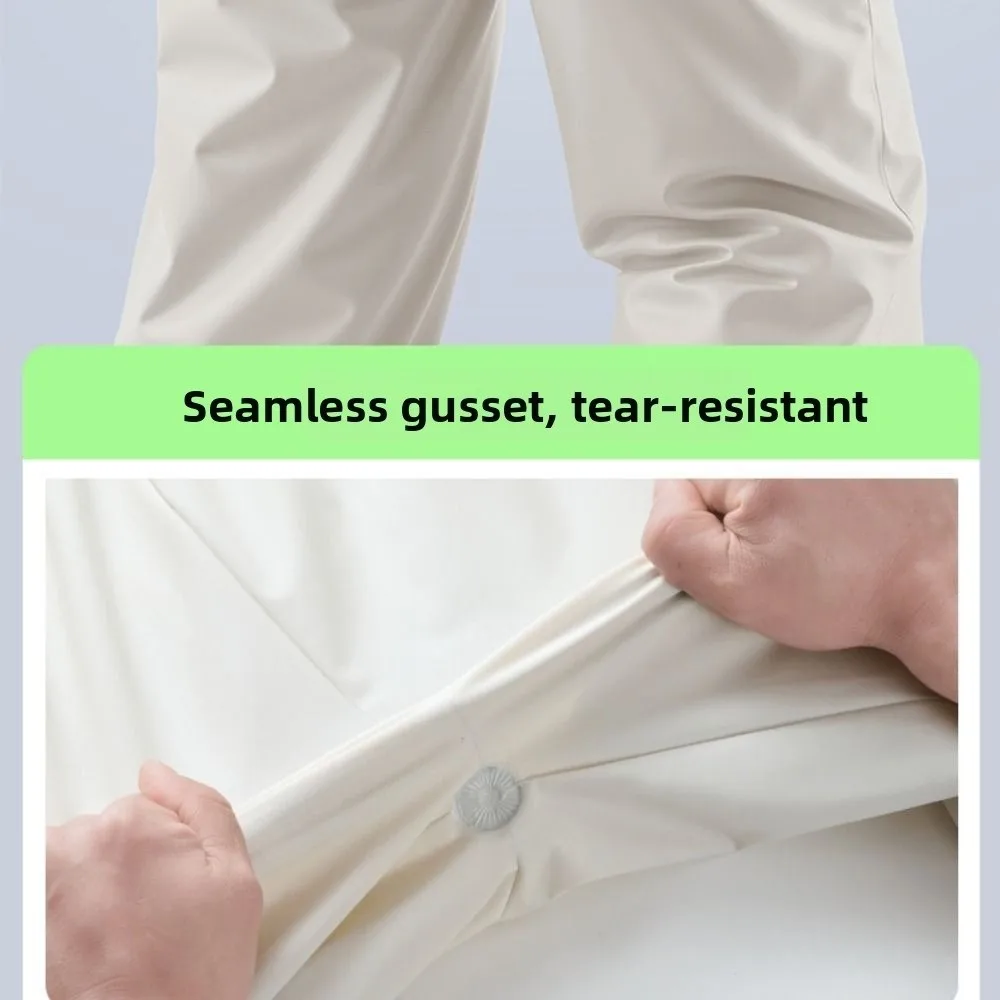 

With Reflective Strips Raincoat Rain Pants Suit Waterproof Professional Motorcycle Rain Jackets Soft Heavy Rainproof Suit