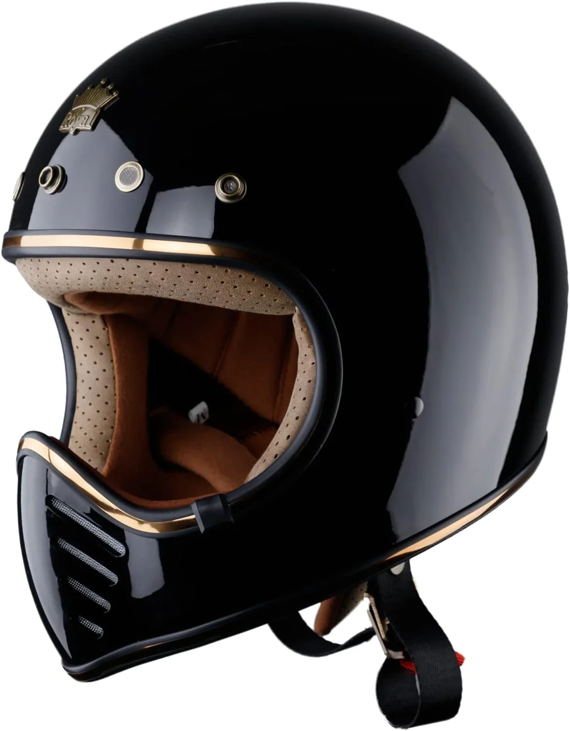 

Stylish Retro Full Face Motorcycle Helmet - Available in Multiple Sizes and Colors | Elegant and Unique Design - Classic Style f