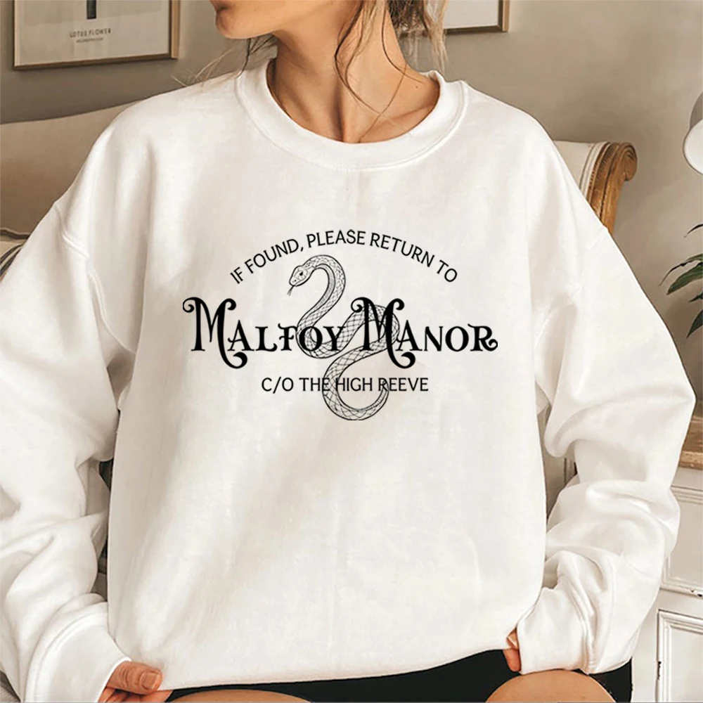Malfoy Manor Bookish Sweatshirt Ark Academia Dramione Shirt Dramione Fanfiction AO3 Merch Langarm-Pullover Tops Fangeschenk – Detail 8