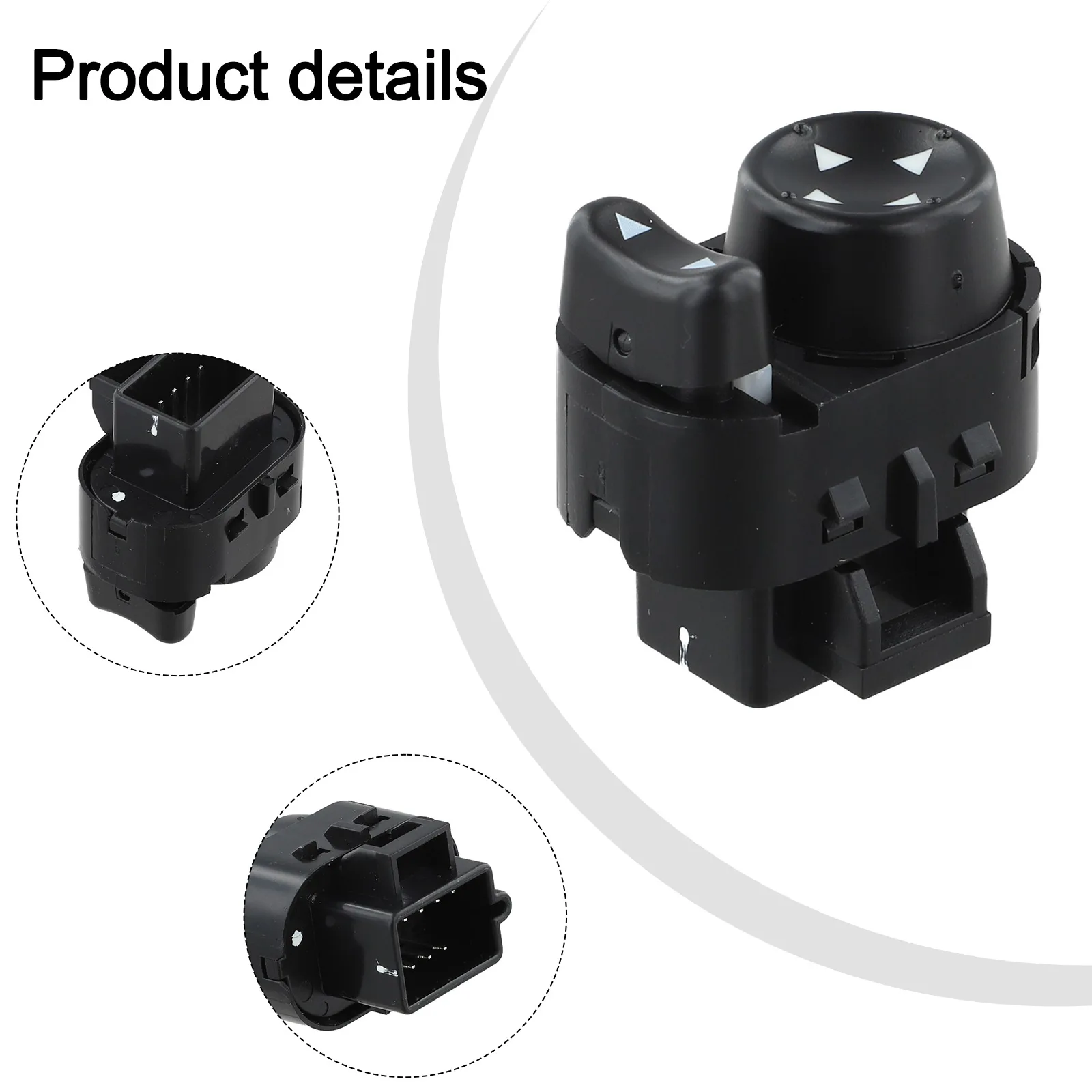 For Pontiac For G6 2005 2010 Rear Control Switch Replacement with Part Number 15261341 for View Mirror Functionality