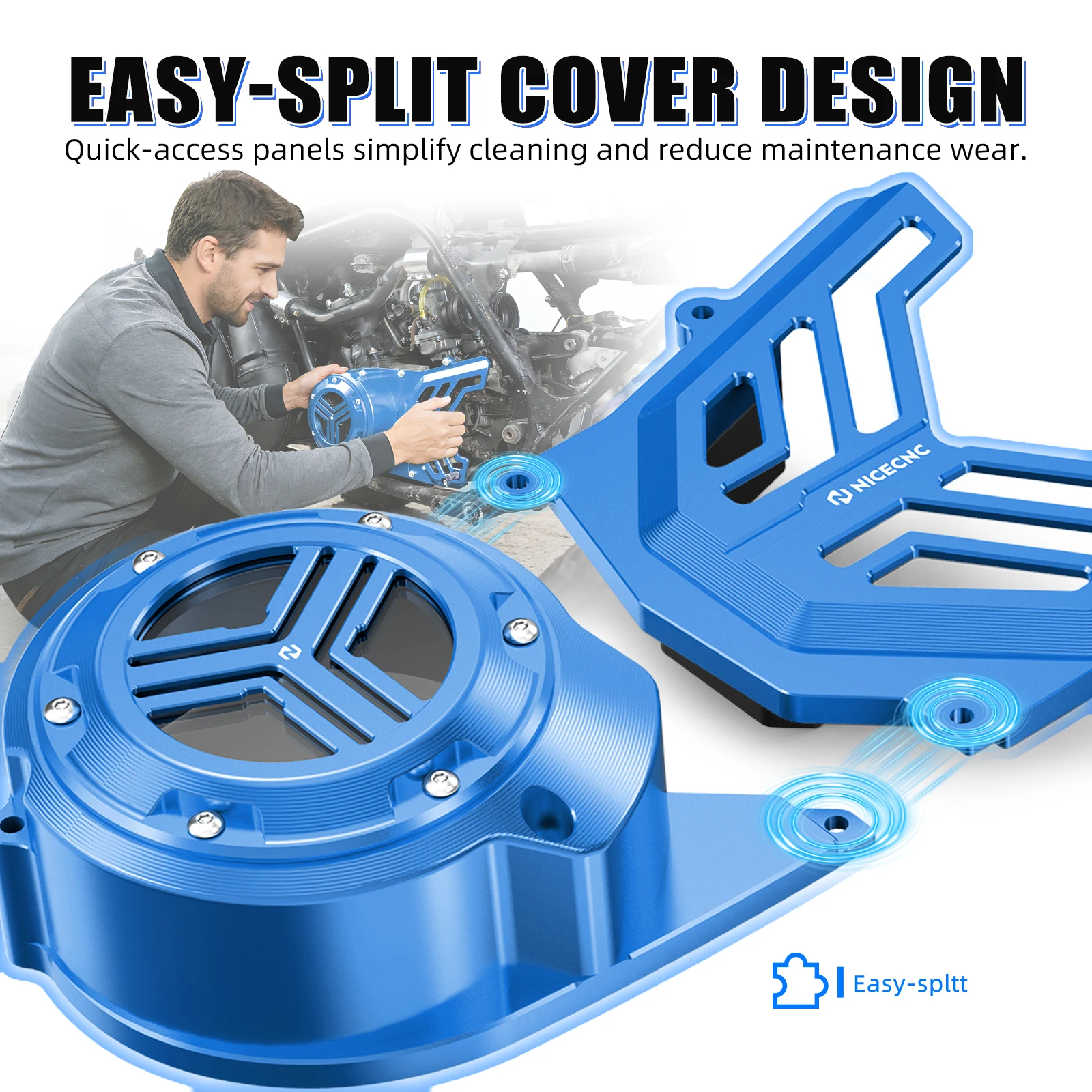 NICECNC For Yamaha Banshee 350 YFZ350 1987-2006 Shift Lever Pedal & Stator Cover Aluminum Adjustable ATV Accessories