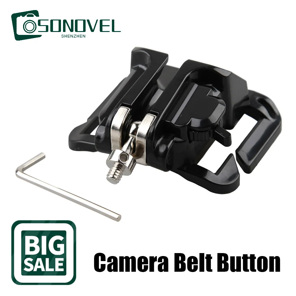 Camera Belt Button Buckle Waist Clip Holster Hanger for Sony Canon 50D 40D 5D2 Nikon D750 D3100 A6000 A7 DSLR Strap Quick Shoot