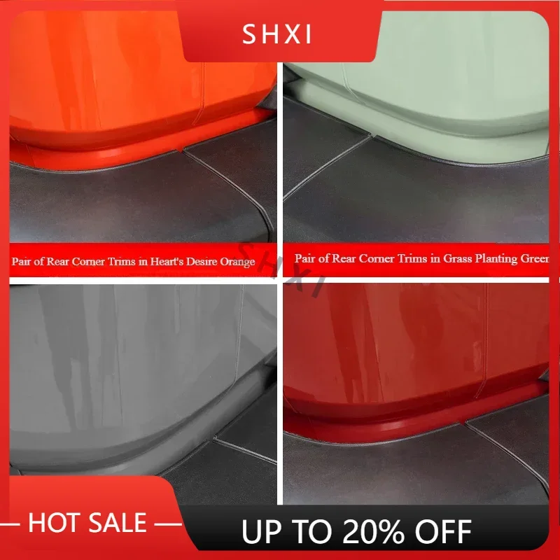 Good Quality New Rear Corner Guard Trim Rear Bar Decorative Shield Plate Same Color Corner Wrap Paint Piece Appearance Accessori