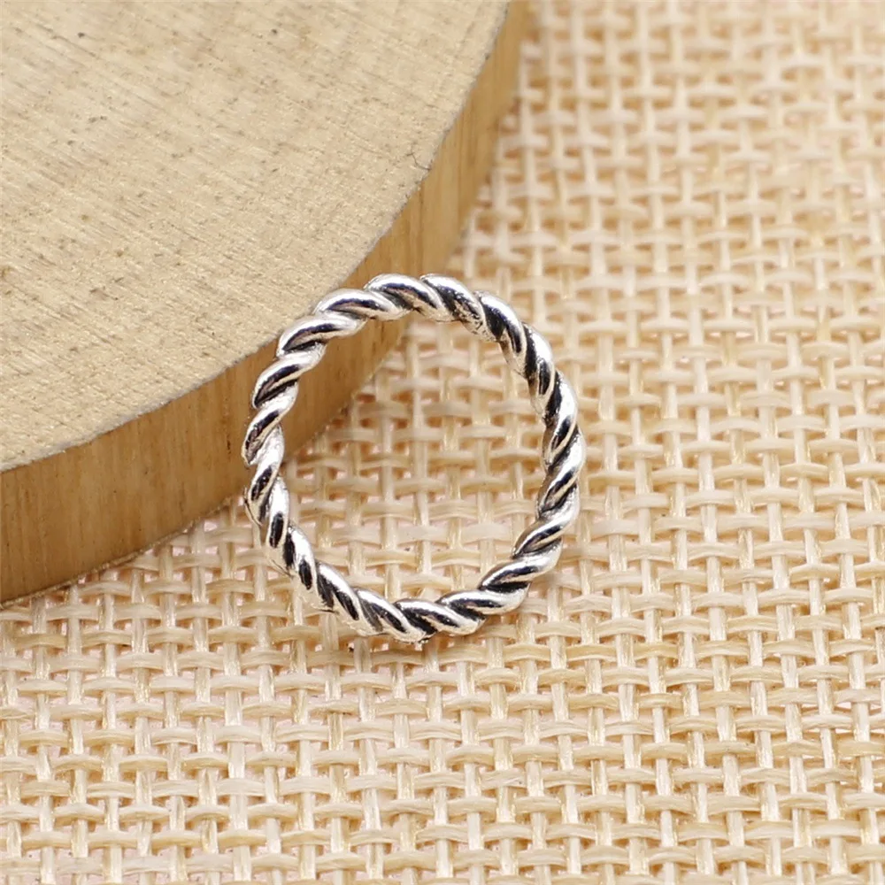 30Pcs/Lot 15x15mm Small Circle Charms Connector Circle Charms For Jewelry Making 2 Colors Circle Charms