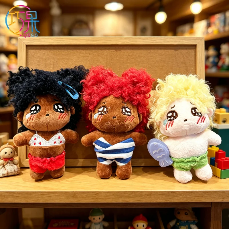 Funny black leather fun cute plush fried hair hot girl blonde redhead beach girl keychain exquisite fashion bag pendant gift