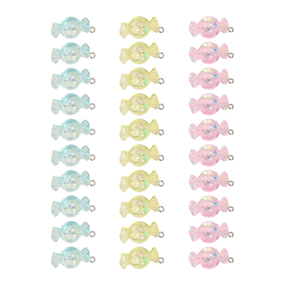 

30pcs Resin Candy Charms Jewelry Candy Accessories Jewelry Pendant for Bracelets Earrings Diy Charms Pendant Gifts