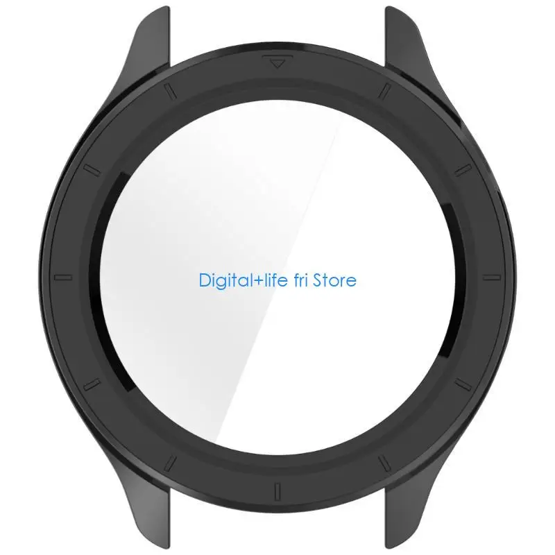 

E06D PC Закаленное стекло Защитная пленка для экрана Интегрированная крышка с полным покрытием против царапин Корпус часов Чехол