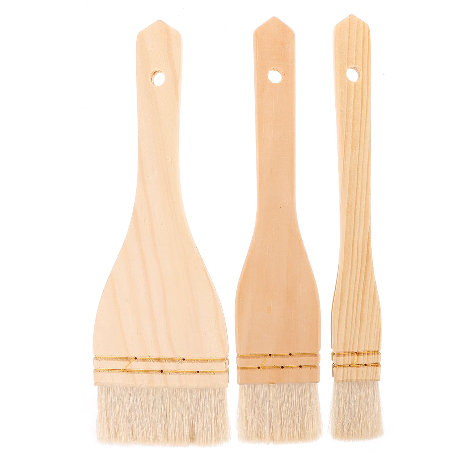 

3Pcs Wool Painting Brush Fine Tip for Porcelain Ceramic Watercolor Oil Art Craft Detailing Delineating Reusable Multi-Function