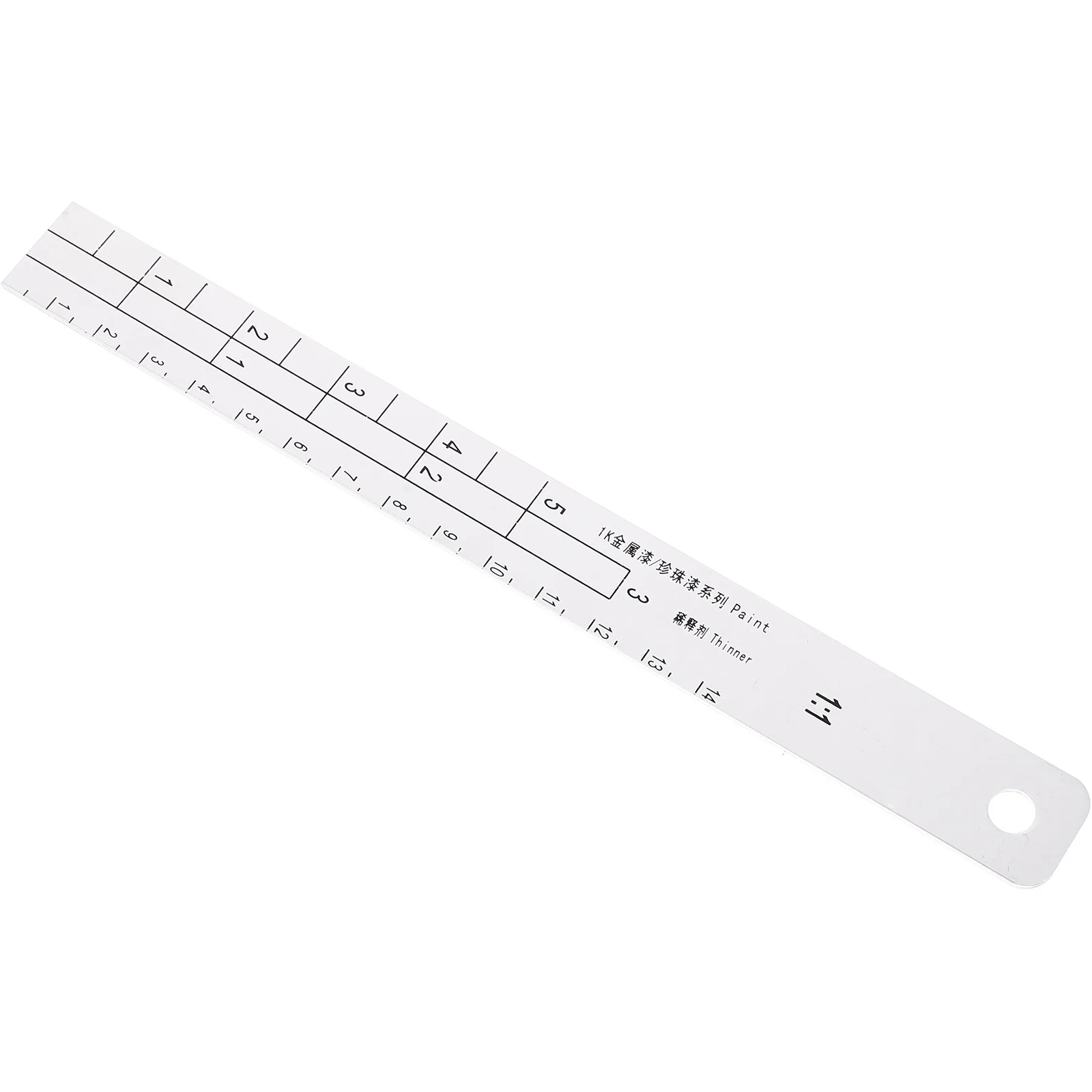 

Stainless Steel Paint Mixing Ruler with Graduations Precision Measuring Tool for Auto Paint Mixing Stirring and Spraying