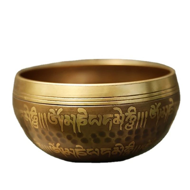 10cm Nepal Singing Bowl Handmade Copper Tibetan Singing Bowl Set Buddha Tibetians Sound Bowls Yoga Meditation Mindfulness Gifts