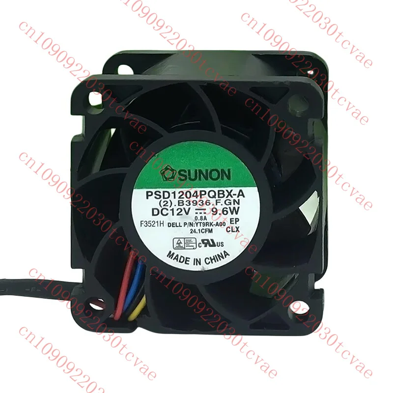 

For SUNON PSD1204PQBX-A 0FCVCN DC12V 9.6W 0.8A Four Lines Square Cooling Fan