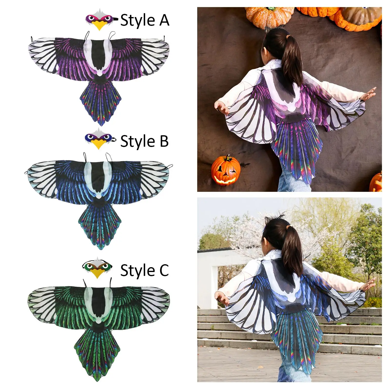 

Костюмы и маски с крыльями орла и птицы, подарки для Хэллоуина, сувениры для косплея