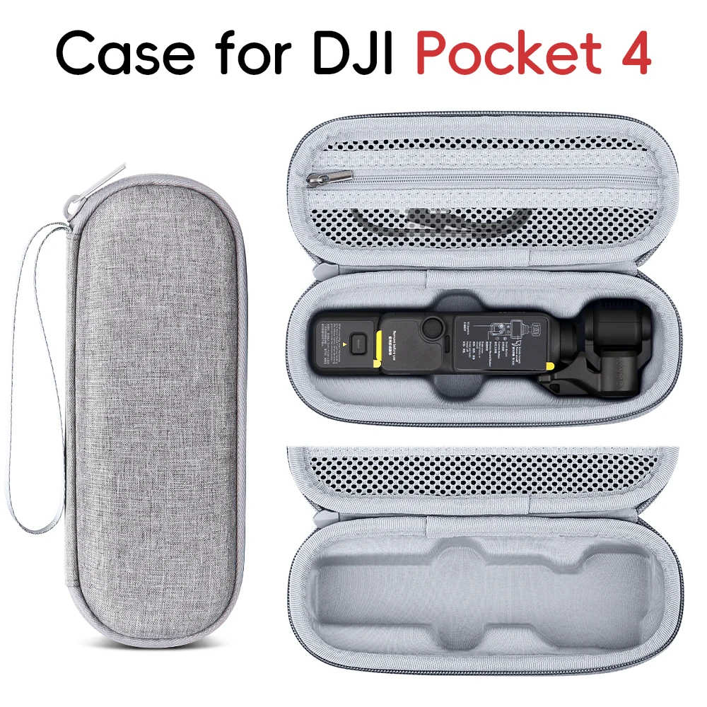 Für DJI OSMO Pocket 4 Hartschalen-Aufbewahrungstasche Stoßfeste Schutzhülle Tragbare Reise-Kamera-Organizer-Tasche Zubehör