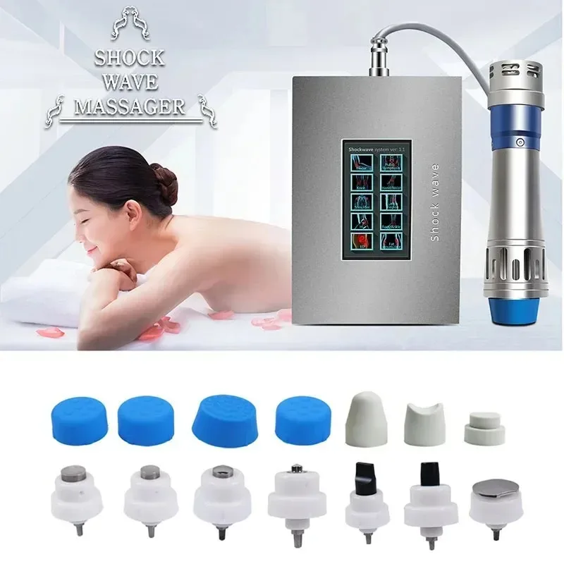 2025Portable Touch Screen Shock Wave Rehabilitation Physiotherapy Device Body Health Relax Tools For Plantar Fasciitis Treatment