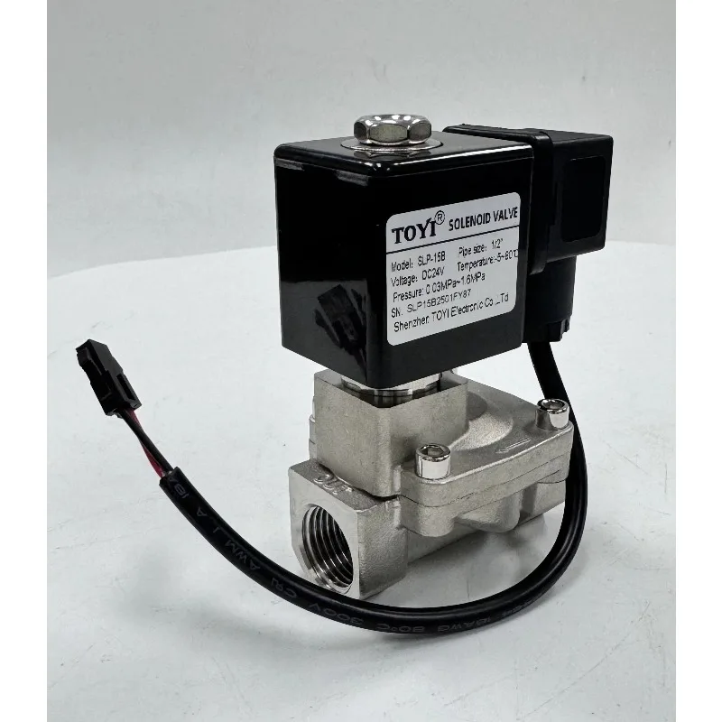 Electric Stainless Steel Solenoid Valve Customizable 1/2\"-2\" Normally Open/Normally Closed with Pilot