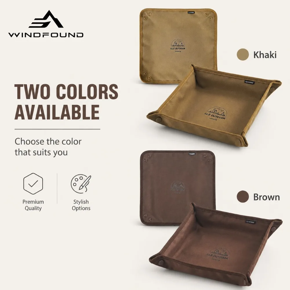 Portable Waterproof Outdoor Storage Tray Camping Miscellaneous Desktop Storage Rack Essential for Camping Suitable for Camping
