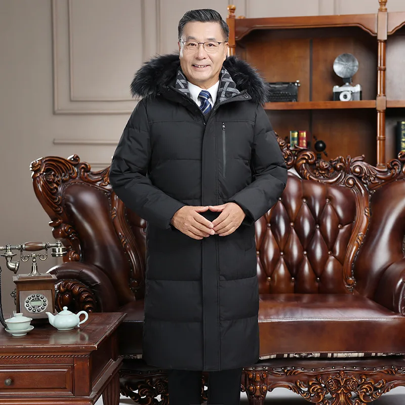 الرجال سترة شتوية سترات العلامة التجارية الفاخرة رجل الملابس الدافئة سميكة فضفاضة معاطف الشتاء طويلة الحشو مبطن سترة منفوخة HWY303 #5