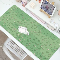 Cute Plant Gaming MousePads Estendido Mouse Pad Grande Anime Mouse Pad Esteira de mesa de teclado de borracha Computador portátil, Gamer, Acessórios