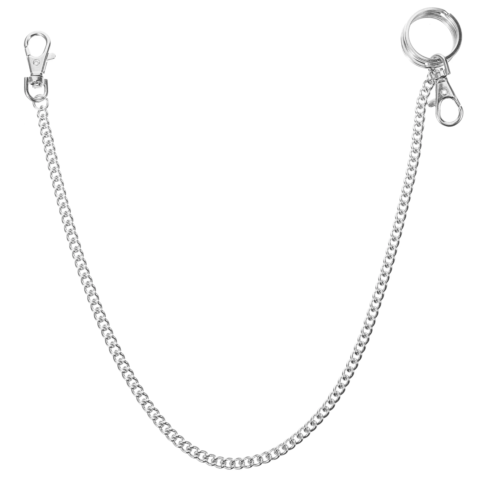

1pcs Metal Wallet For Women Men Jeans Trousers Pants Belt Lobster Clasp Keyring Waist Chain Durable Fashionable Chain Belt Purse