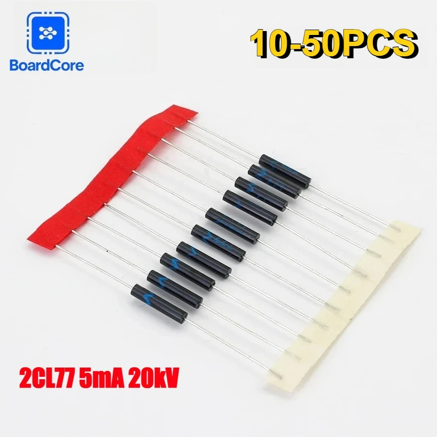 10-50PCS 2CL77 20KV 5mA High Voltage Diode, Plastic Epoxy Rectifier for Microwave/HV Power Supply, High Reliability