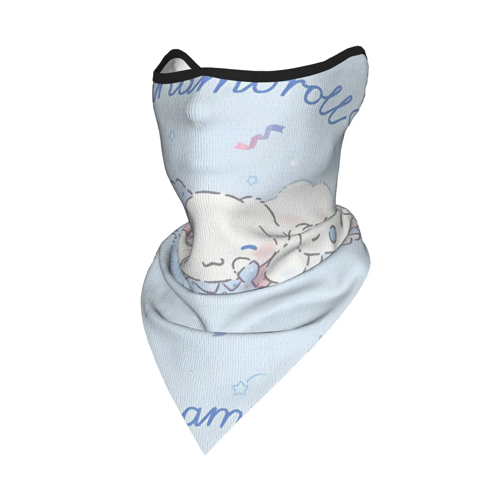 Cinnamoroll быстросохнущий многофункциональный шарф для лица, защита от ультрафиолета и пыли для езды на велосипеде, спортивная маска на открытом воздухе, удобная, прочная Cinnamoroll быстросохнущий многофункциональный шарф для лица, защита от ультрафиолета и пыли для езды на велосипеде, спортивная маска на открытом воздухе, удобная, прочная