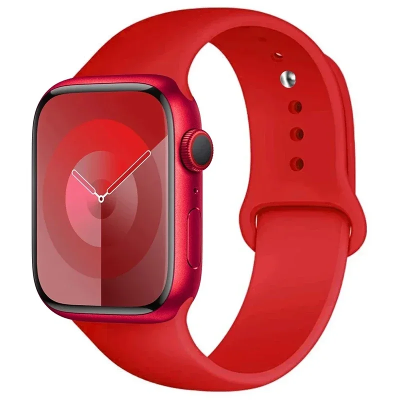 Silikon-Sportarmband für iWatch Serie 11 10 9 8 7 6 5 SE Ultra3 Armband für Apple Watch 44mm 45mm 49mm 46mm 38/40/41/42 mm Band