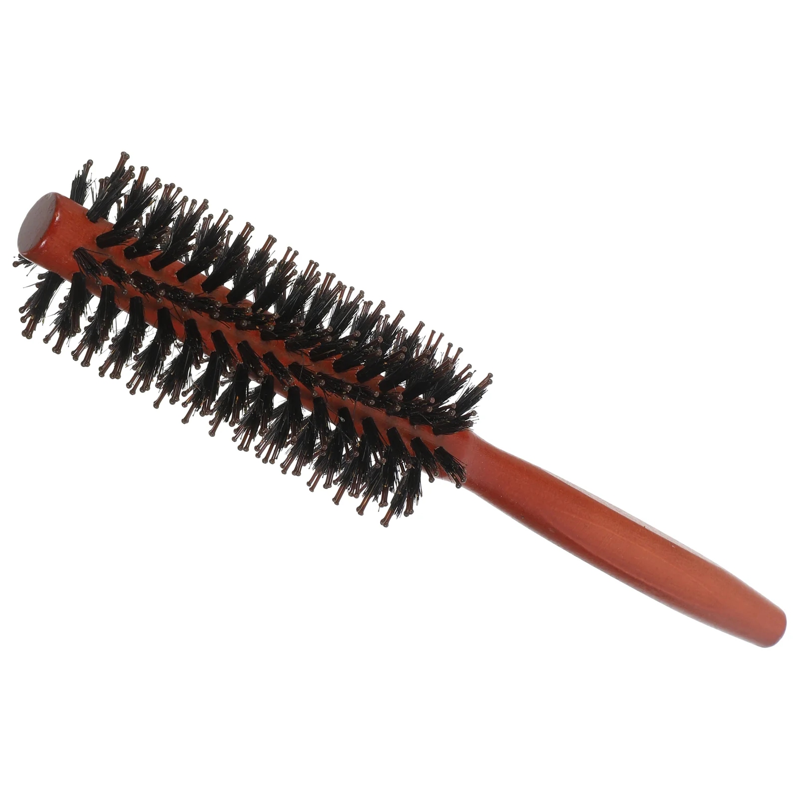 2 in 1 Boar Nylon Bristle Round Comb Brush Professional Stylist Recommended Hair Styling Tool Spiral Design Frizz for Girlfriend