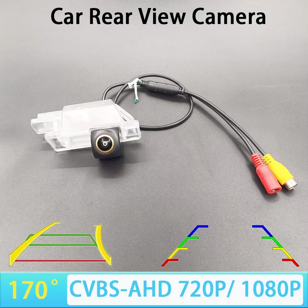 Cámara de visión trasera tipo ojo de pez AHD 1920x1080P para Peugeot 508 sedán/508 SW/508 RXH 2011-2018 301 406 408 208 308 3008