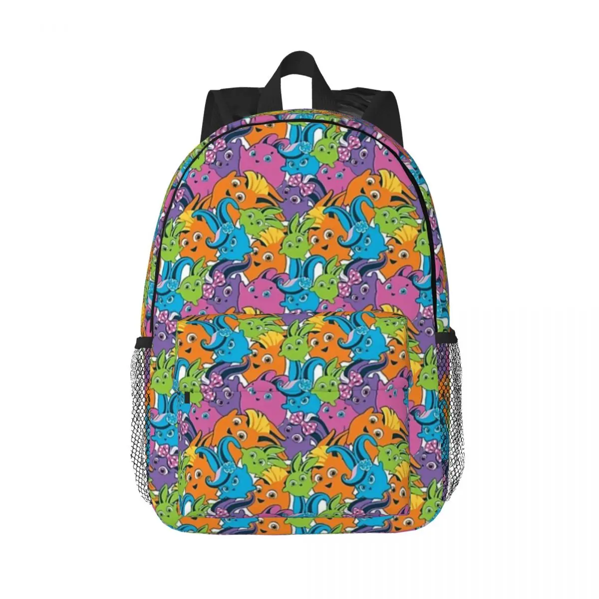 Sunny Bunnies - Pattern Backpacks Boys Girls Bookbag Cartoon Students School Bags Laptop Rucksack Shoulder Bag Large Capacity