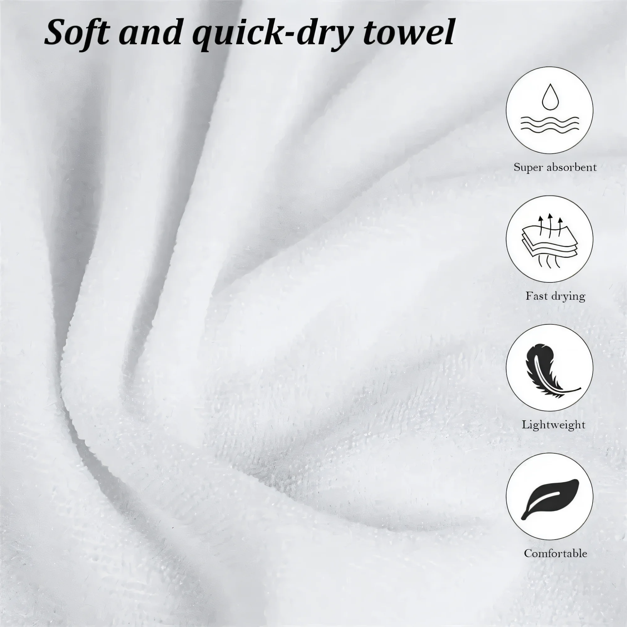 Marke Scotty Cameron Towel Handtuch, Strandtuch, schnell trocknendes, saugfähiges Badetuch zum Schwimmen, für Fitness, Camping, Outdoor-Aktivitäten – Detail 3