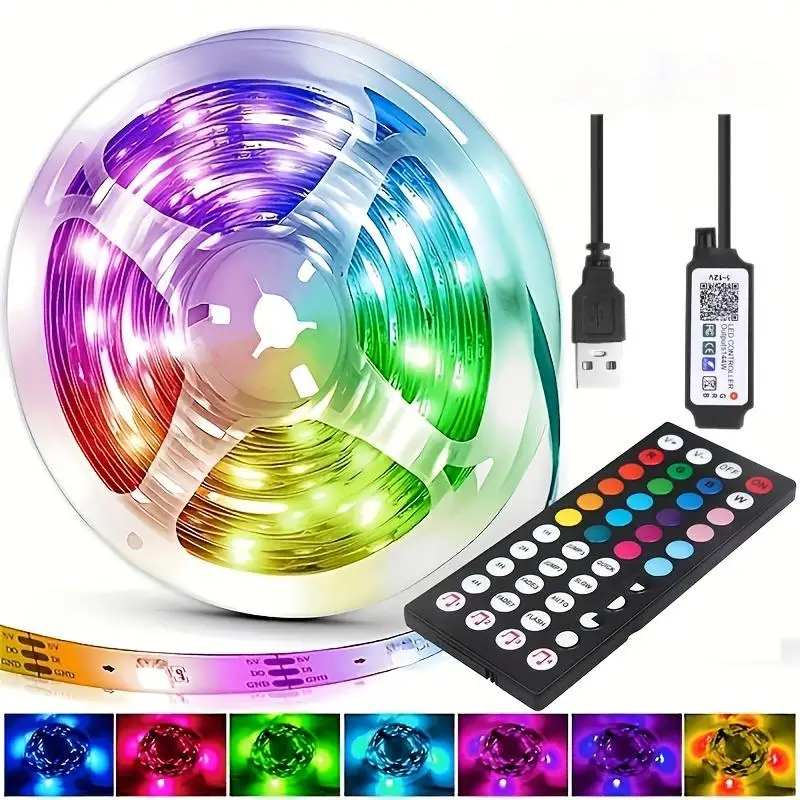 5050RGB LED Light Bar With APP Control And 44KEY Remote Control, Color Change With Music Sync, For Home Decoration