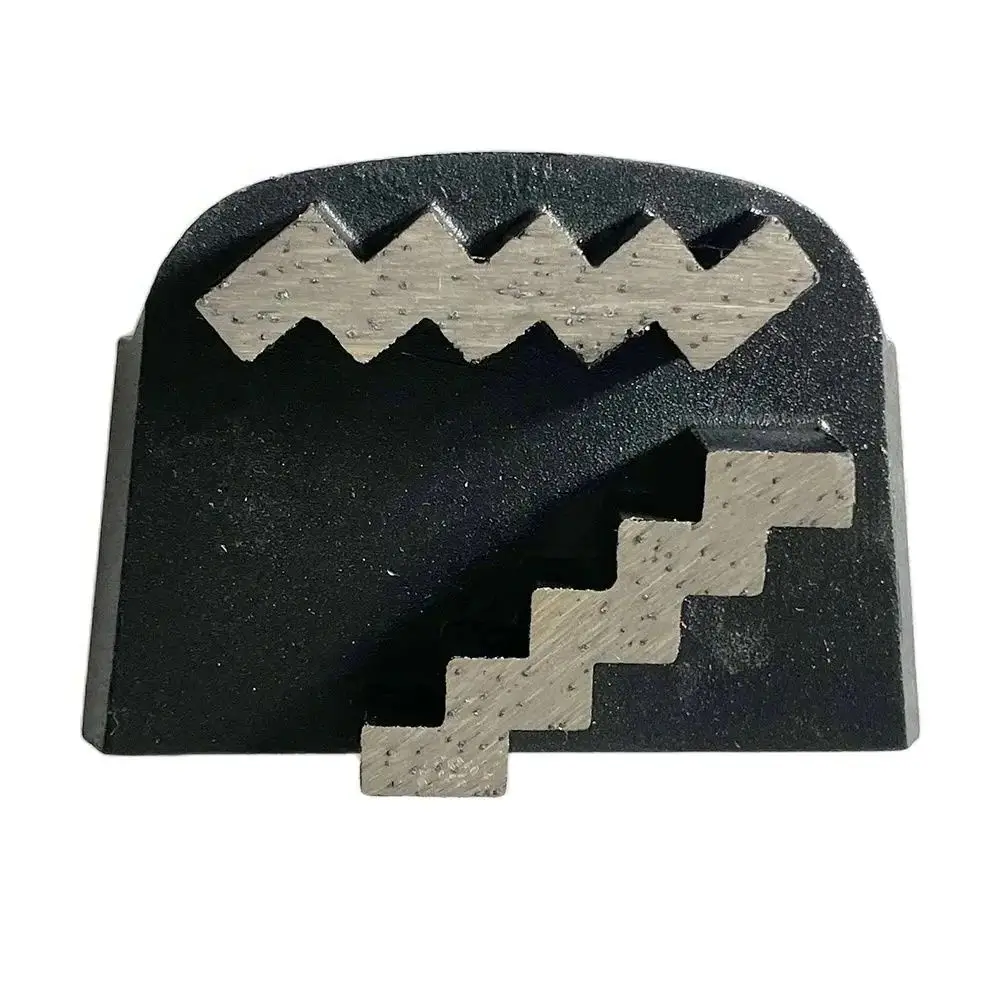 

Fan-shaped 2T Diamond Metal Grinding Block Concrete Cement Stone Polishing Pad Diamond Abrasive Tool For Concrete Floor