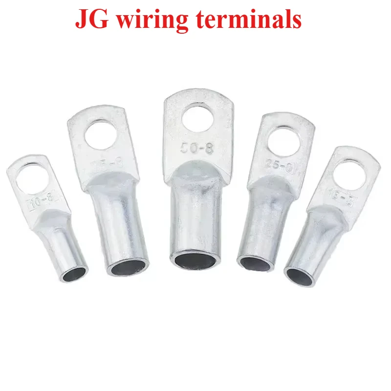 

5/10PCS JG Marine Terminal JG6 JG10 JG16 JG25MM² Cable Lug Copper Tinned Electrical Lug Wire Connector 14-2 AWG