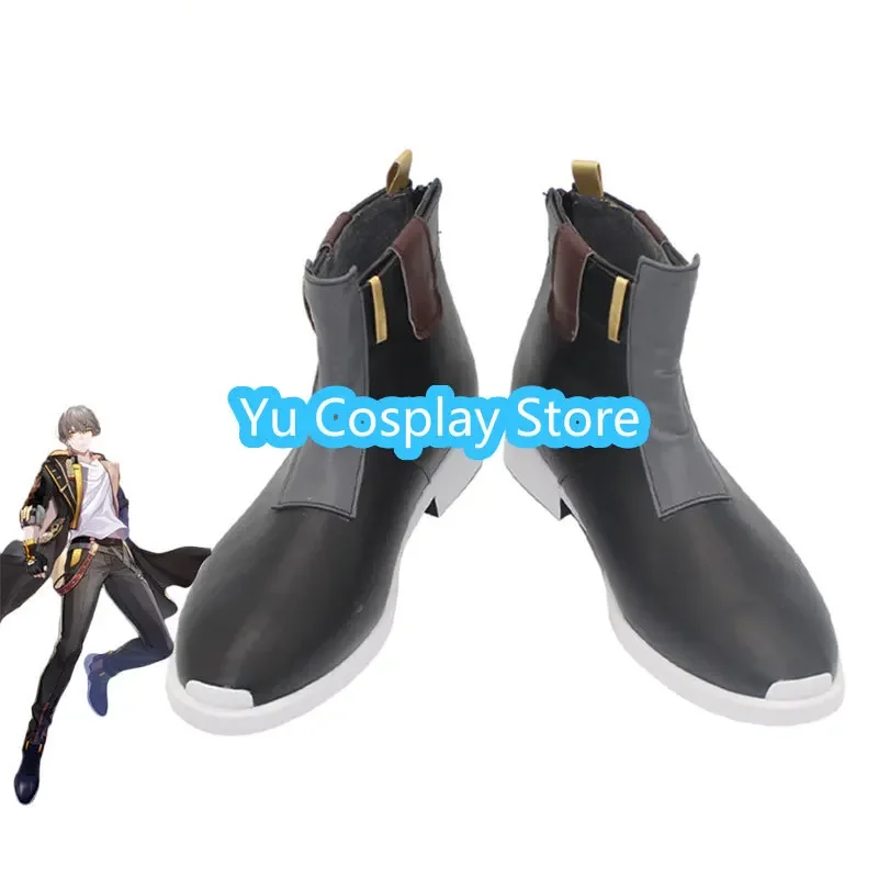 Meninas honkai: star rail cosplay sapatos halloween carnaval botas cosplay prop sapatos de couro do plutônio feito sob encomenda