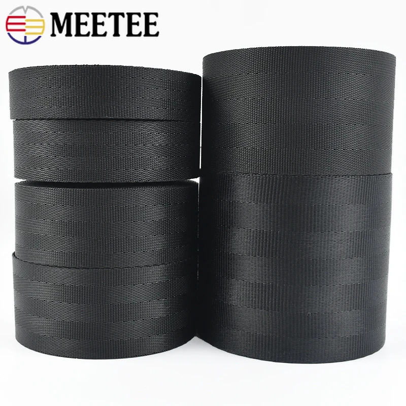 

2-10M Meetee 20-50mm Polyester Nylon Webbing Band Backpack Strap Belt Ribbon Binding Tape DIY Bag Garment Sewing Accessories